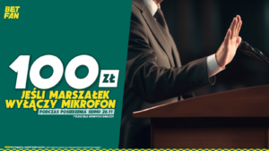 Promocja 100 PLN BETFAN Marszałek Sejmu okładka