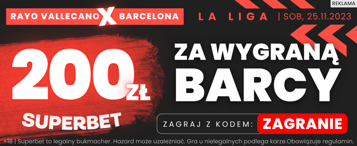 Baner Superbet Rayo - Barca