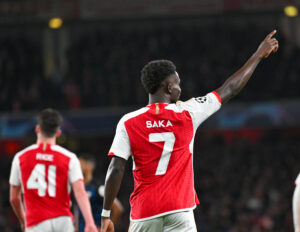 Baukayo Saka po zdobytym golu