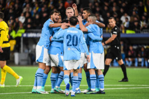 Manchester City po zdobyciu gola