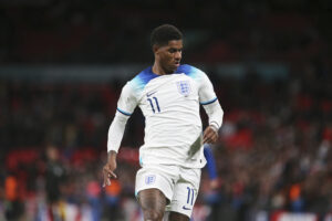 Marcus Rashford podczas meczu reprezentaci