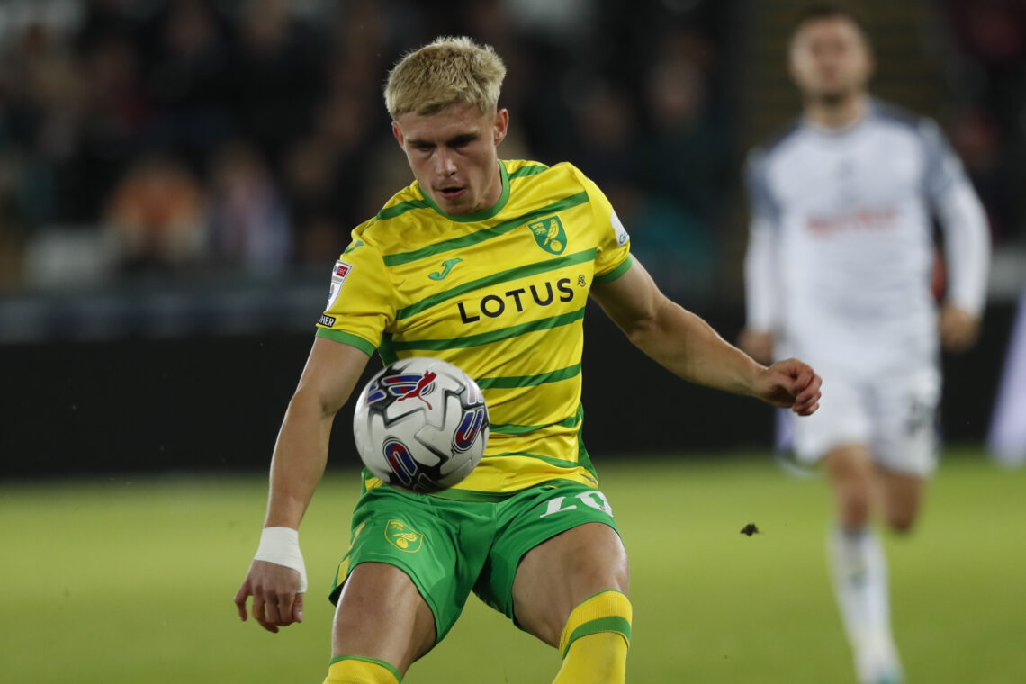 Przemysław Płacheta podczas meczu Norwich