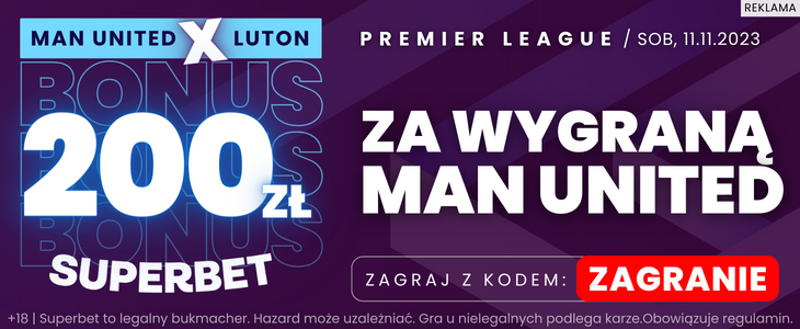 baner Superbet na United - Luton