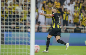 Karim Benzema po zdobyciu gola