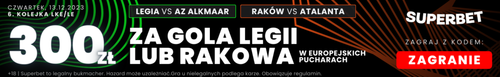 Superbet Raków Legia banner