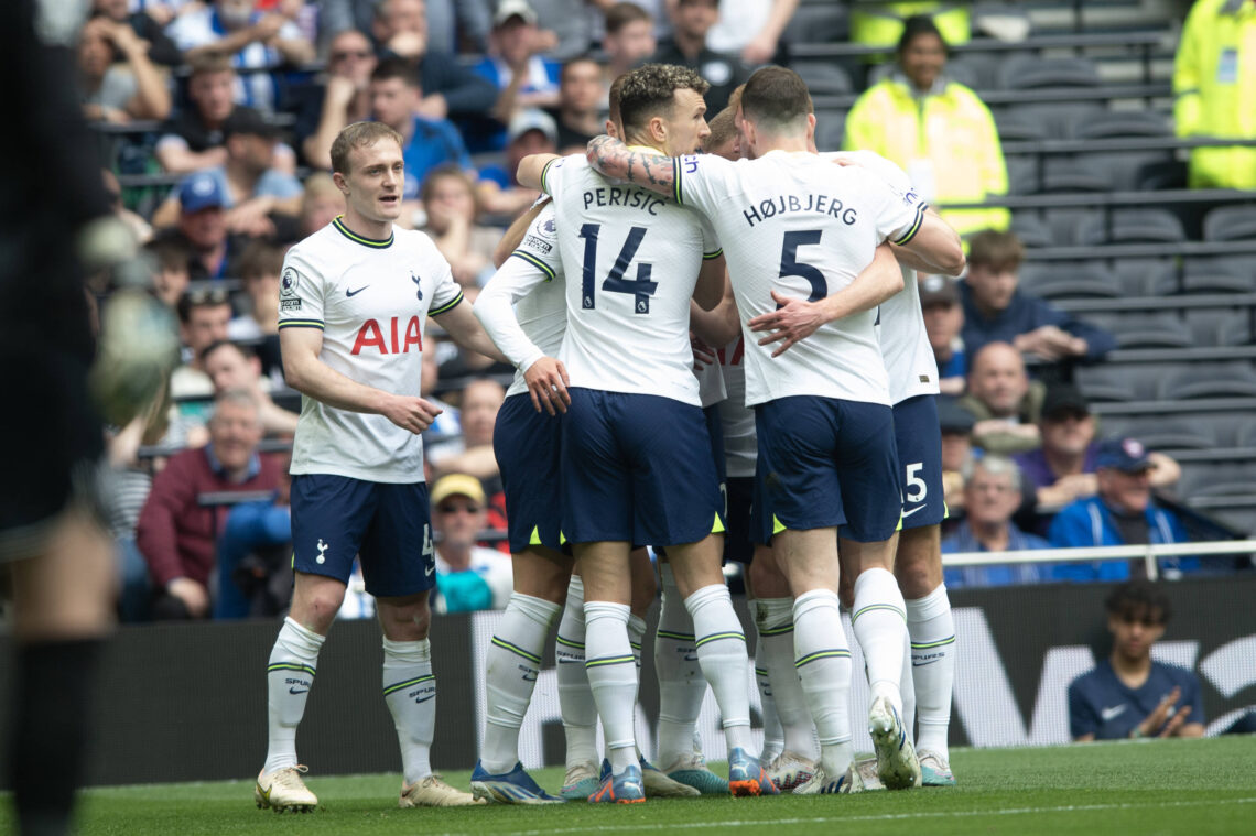 Piłkarze Tottenhamu po zdobyciu gola