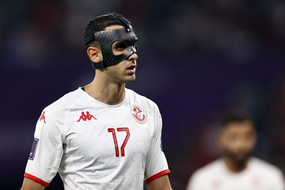 Piłkarz Tunezji podczas meczu