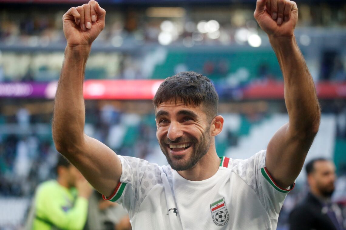 Piłkarz Iranu po wygranym meczu