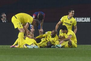 Piłkarze Villarrealu po zdobyciu gola