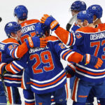 Edmonton Oilers radość po bramce