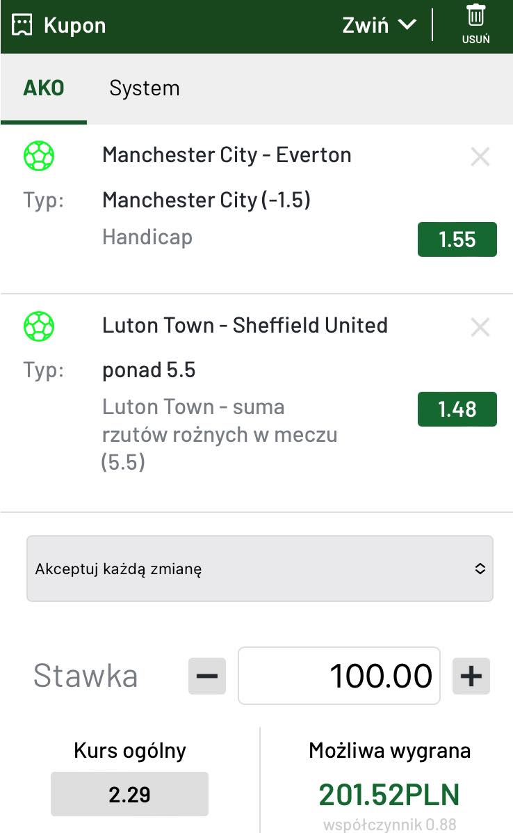 kupon Premier League 10.02 Totalbet