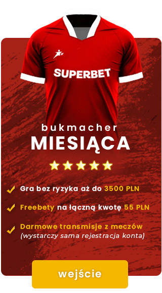 Baner Superbet bukmacher miesiąca maj 2025
