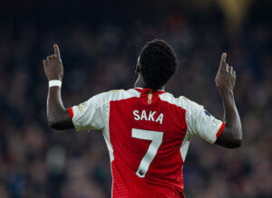 Bukayo Saka po zdobyciu gola