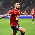 Piłkarz Lille po zdobyciu gola