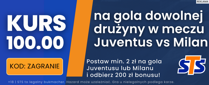 Kurs 100,00 STS Juventus - Milan