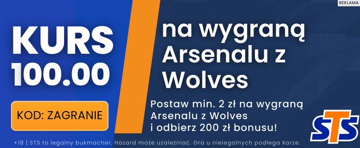 baner STS na Wolves - Arsenal 20.04