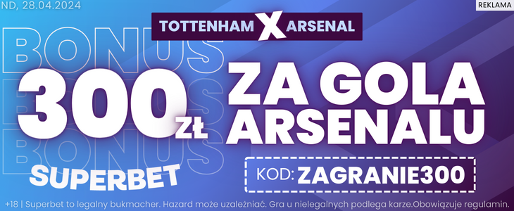 baner Tottenham - Arsenal Superbet