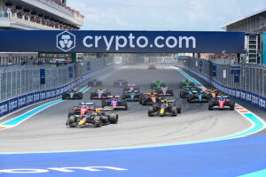 Grand Prix Miami, wyścig, sezon 2024, Max Verstappen, Charles Leclerc, Sergio Perez, Carlos Sainz, start do wyścigu, Formuła 1, F1