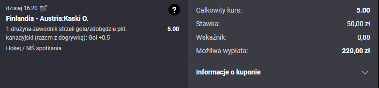 Kaski Fortuna MŚ 16.05.