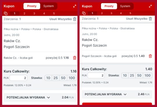 Bonus Superbet na Raków - Pogoń