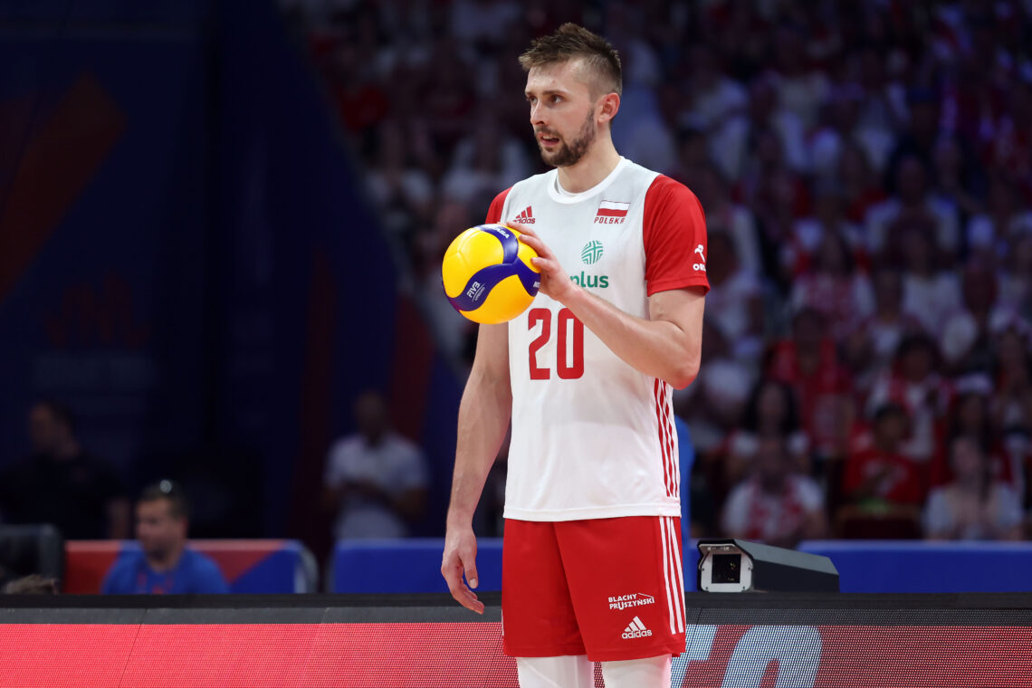 Polska - Serbia, Mateusz Bieniek, zagrywka, VNL 2024, Liga Narodów