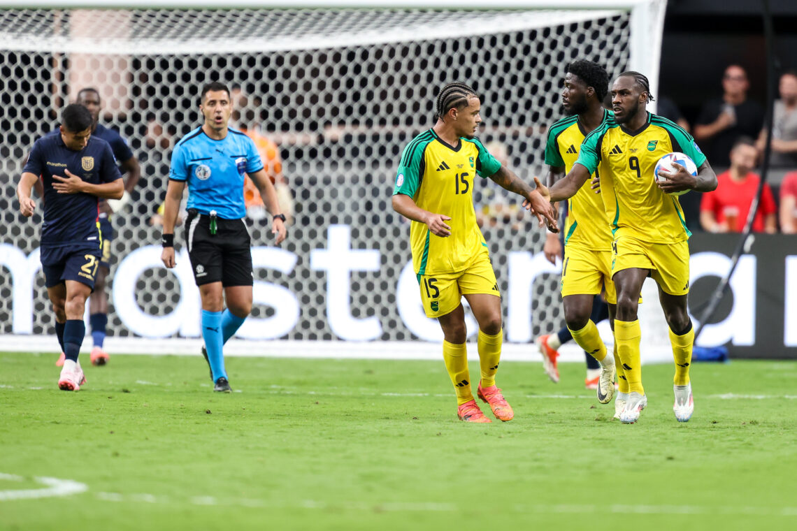 Piłkarze Jamajki po zdobyciu gola