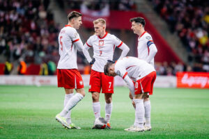 Karol Swiderski, Robert Lewandowski, Jan Bednarek, Piotr Zieliński