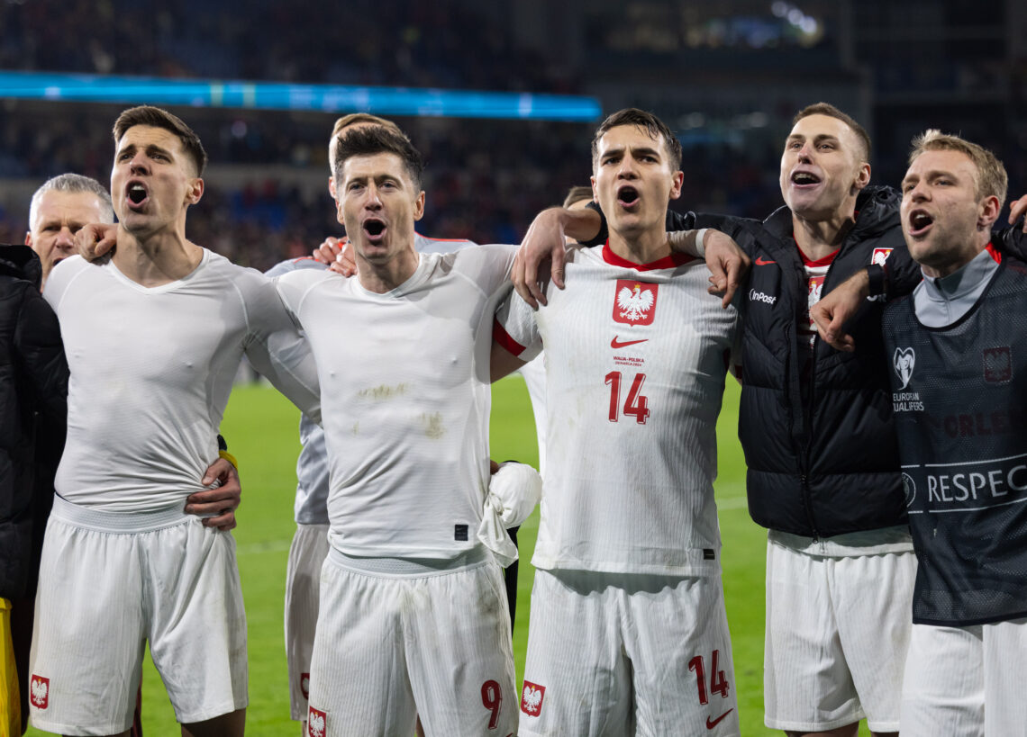 Piłkarze Polski po wygranej nad Walią
