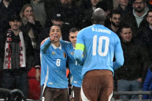 Youri Tielemans, Leandro Trossard, Romelu Lukaku