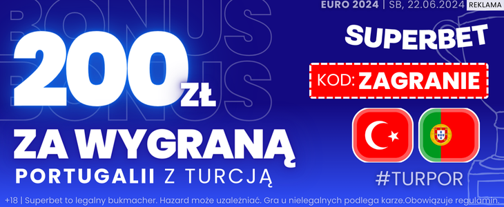 Turcja - Portugalia promocja Superbet 200 PLN