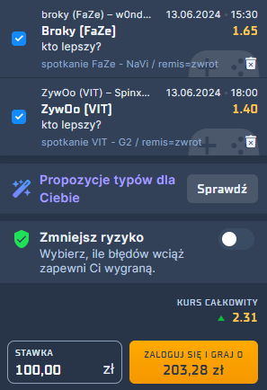 Zdjęcie na kupon esport 13.06.2024