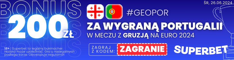 baner Superbet na Gruzja - Portugalia