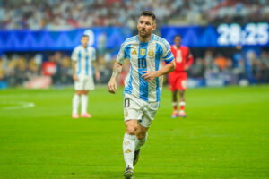 Leo Messi podczas meczu