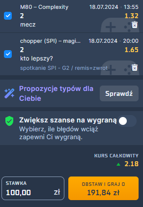 Zdjęcie na kupon esport 18.07.2024