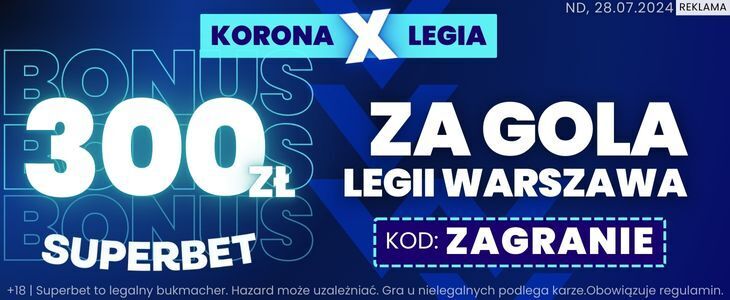 baner Superbet na Legia - Korona