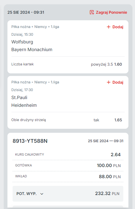 Bundesliga Superbet 25.08.