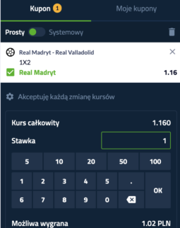 Kupon forBET na Real Madryt