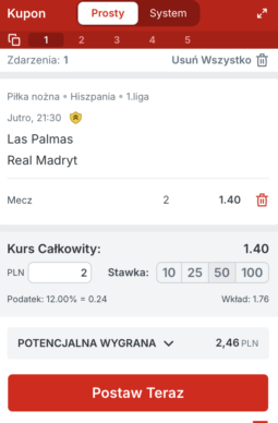 Kupon Superbet na Real Madryt