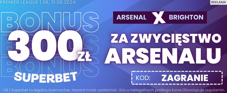 baner na Arsenal - Brighton 30.08