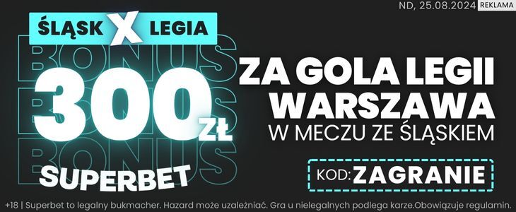 baner na Śląsk - Legia Superbet