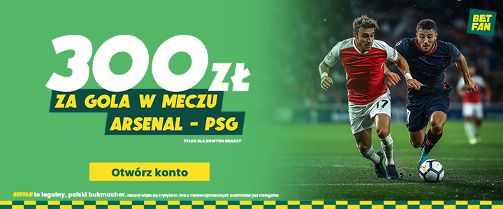 baner na Arsenal - PSG