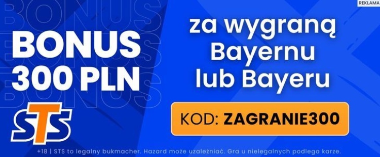 STS baner na mecz Bayern - Bayer