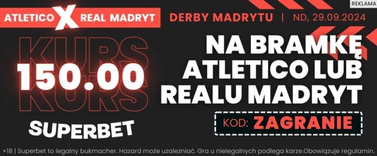 Superbet baner na derby Madrytu