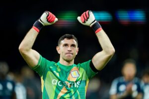 Emiliano Martinez po wygranym meczu