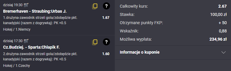 Hokej 26.09. Fortuna