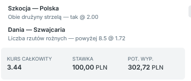 Kupon double Liga Narodów 5 września Superbet