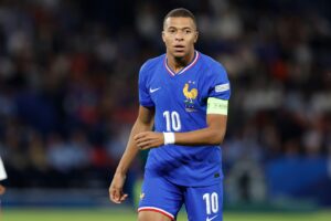 Kylian Mbappe podczas meczu z Włochami