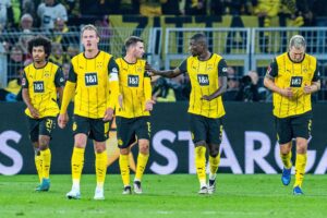 Piłkarze BVB po zdobyciu gola