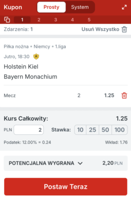 Kupon Superbet na Bayern