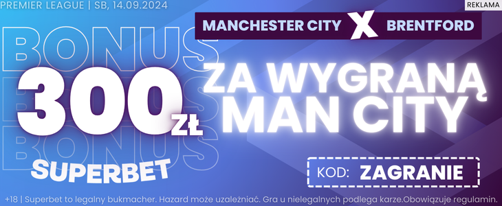 baner na City - Brentford Superbet